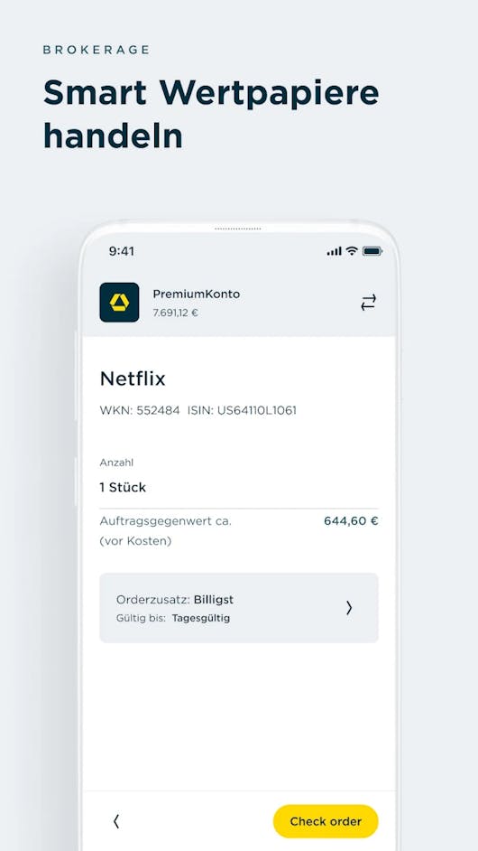 Trading in der Commerzbank App