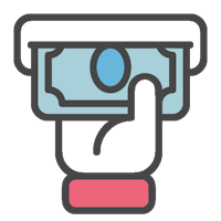 Uttak av penger med bankkortet vs kredittkortet