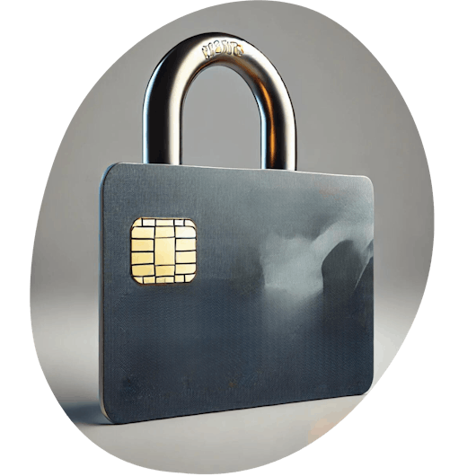 Sicherheitsmerkmale der Kreditkarte 