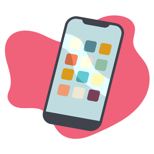 Illustration von Kreditkarten Apps