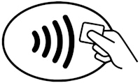 Symbolet som angir kontaktløs betaling
