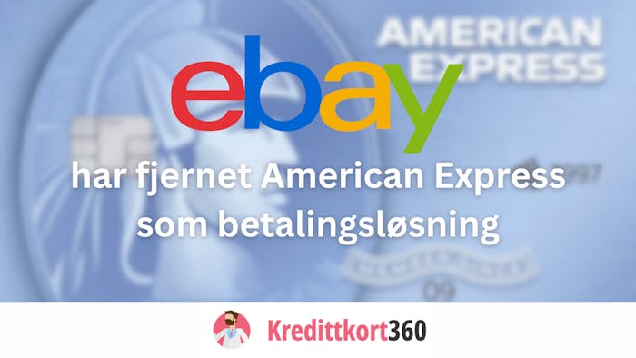 eBay har fjernet American Express som betalingsløsning