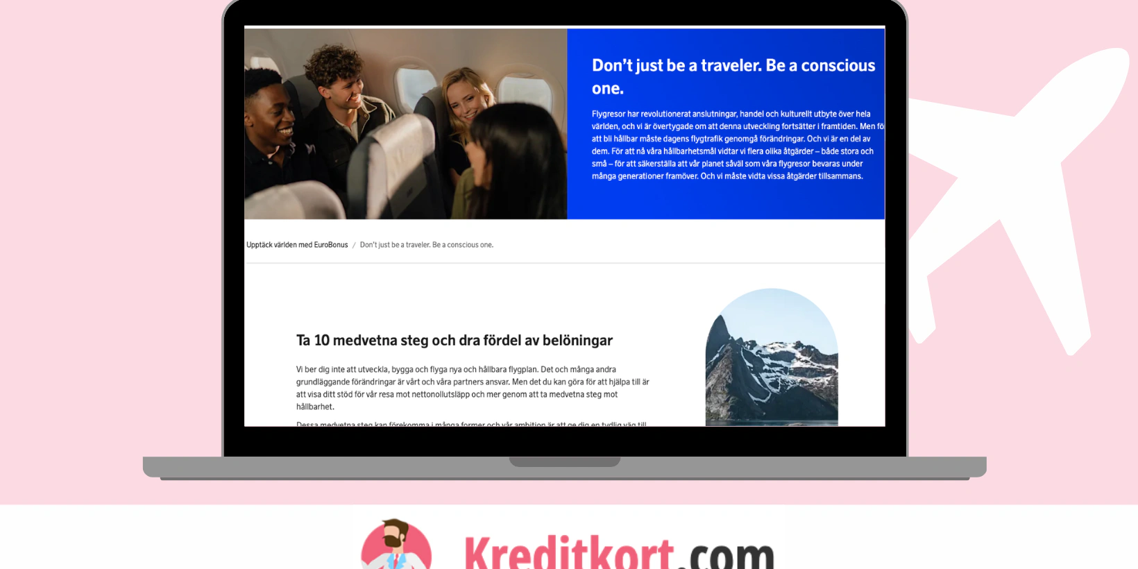 Köp i EuroBonus Shop är inte längre steg inom Conscious Traveler