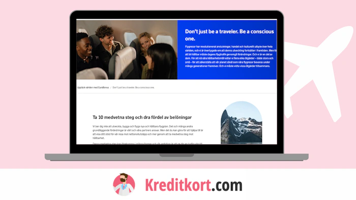 Köp i EuroBonus Shop är inte längre steg inom Conscious Traveler
