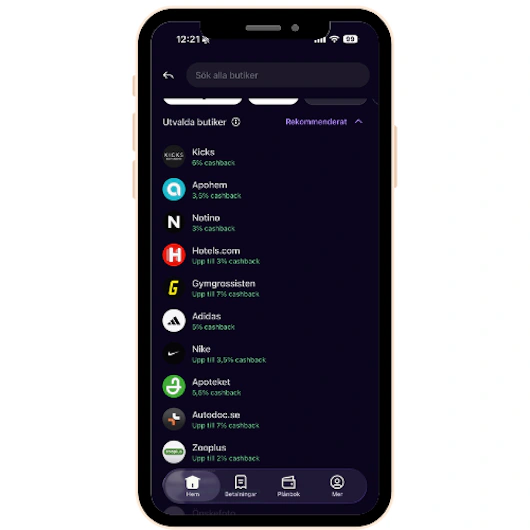 Cashback – Highlights i Klarnaappen