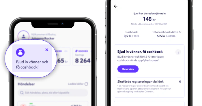 Rockerkortet får cashback