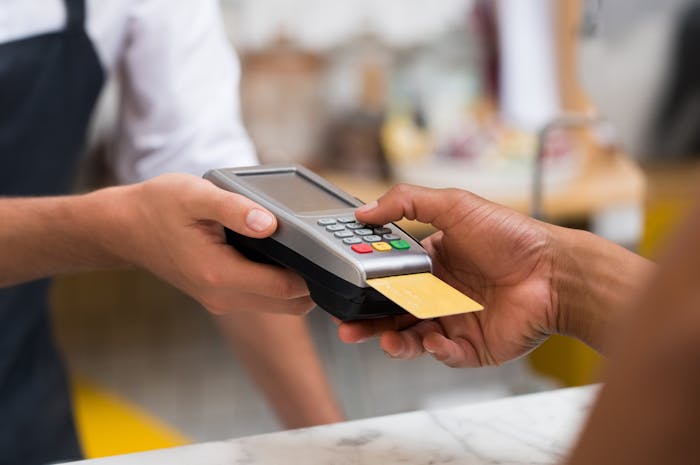 Komplett bank kreditkorts betalning i butik