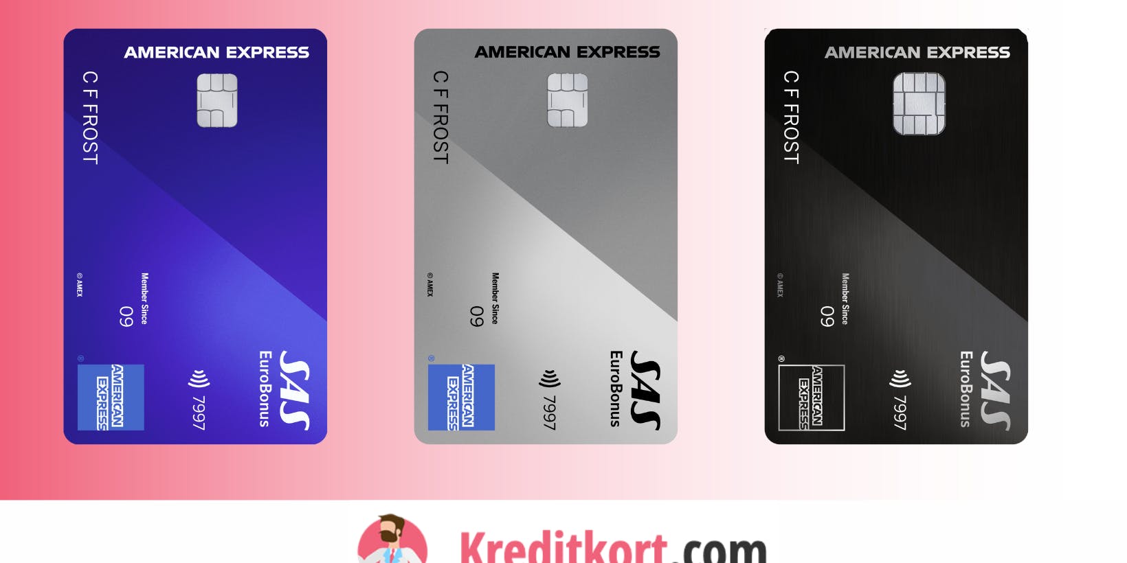 Ny design och högre avgift på Amex premiumkort