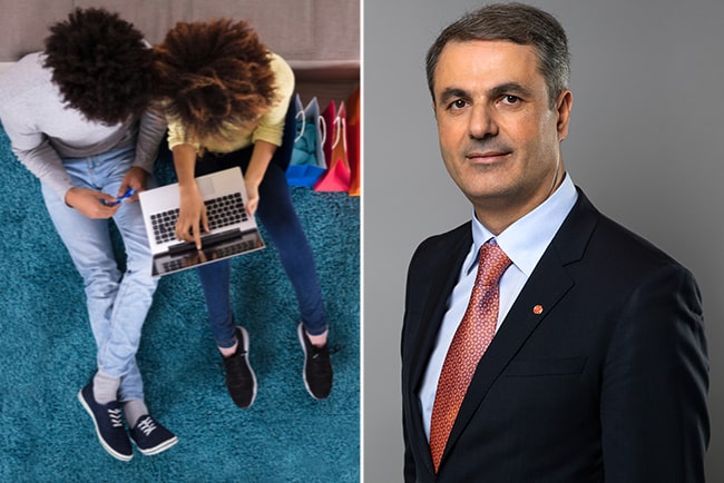 Pandemin har gjort det ännu viktigare att säkerställa en väl fungerande marknad och konkurrens inom e-handeln, menar näringsminister Ibrahim Baylan. Foto: Andrey_Popov/Shutterstock.com och Kristian Pohl/Regeringskansliet
