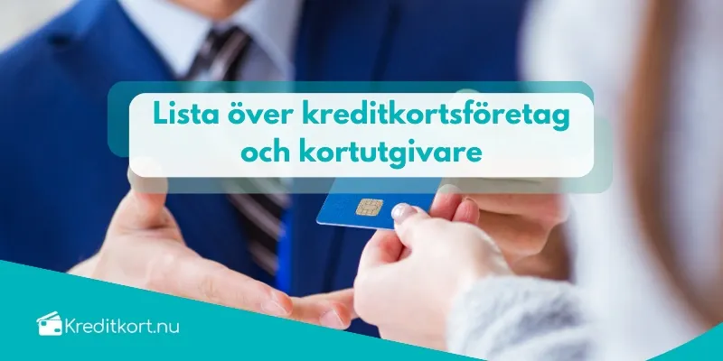 Lista över kreditkortsföretag