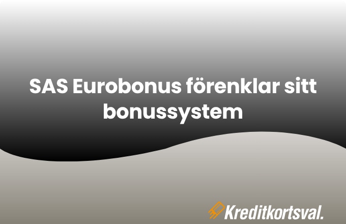 SAS bonussystem blir enklare