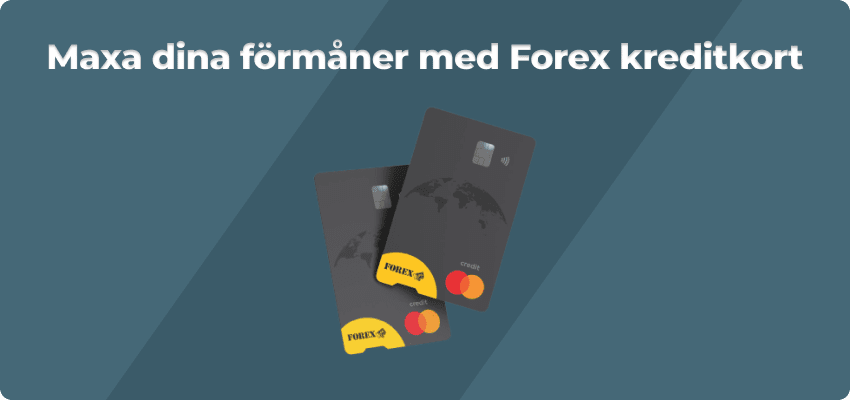 Forex kreditkort: Enda kreditkortet utan valutapåslag samt uttagsavgift