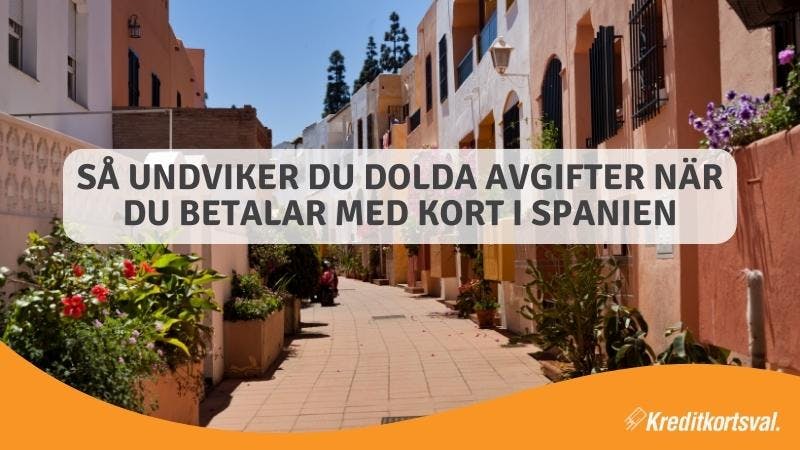 Betala med kort i spanien