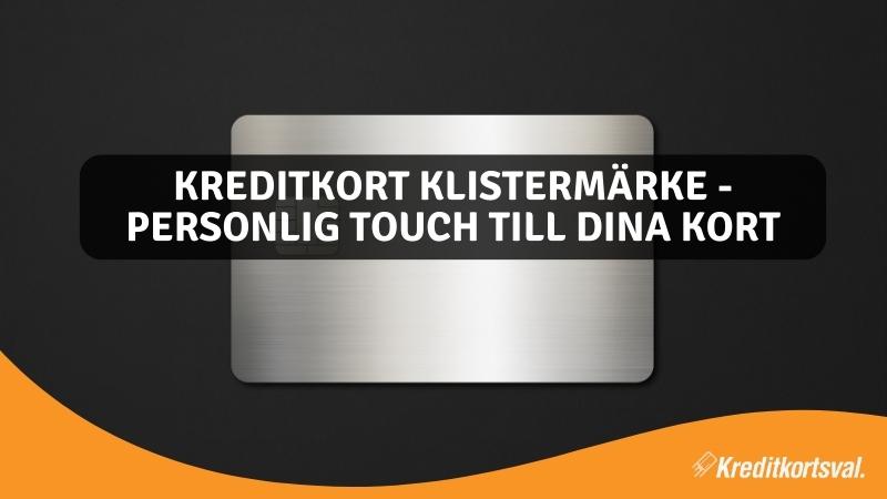Kreditkort klistermärke – Personlig touch till dina kort