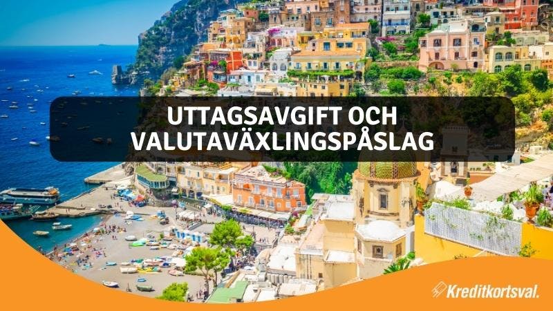 betala med kreditkort i Italien