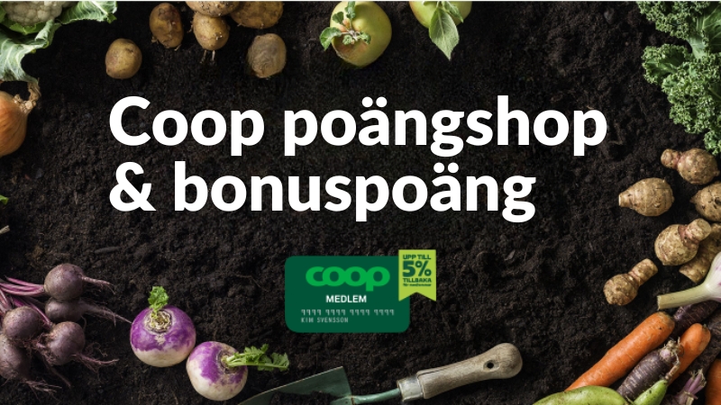 Coop poängshop och bonuspoäng