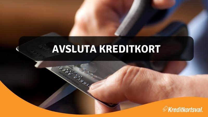 Avsluta kreditkort