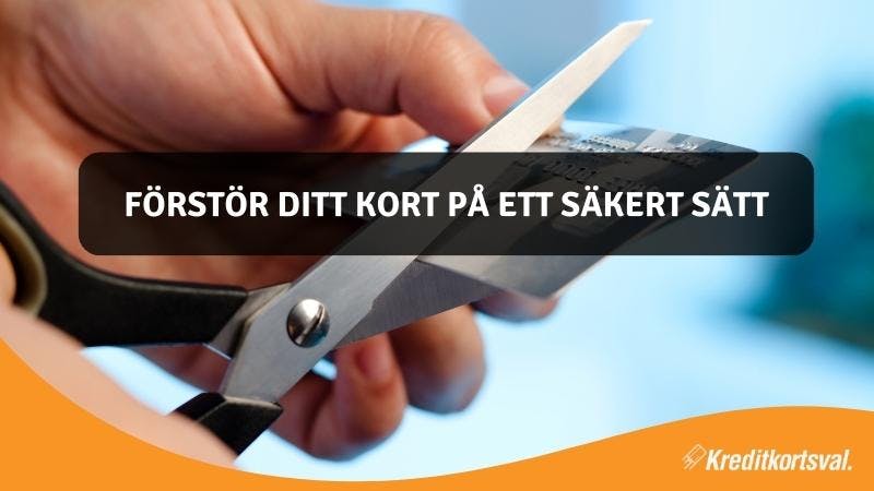 Hur förstör jag mitt kort på ett säkert sätt