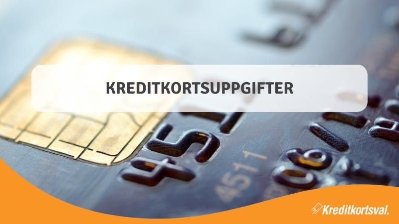 Uppgifter på kreditkortet