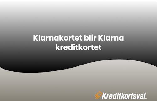 Klarnakortet blir klarna kreditkort