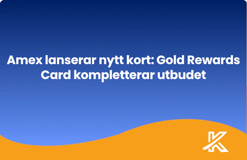 Amex lanserar nytt kreditkort med bonus