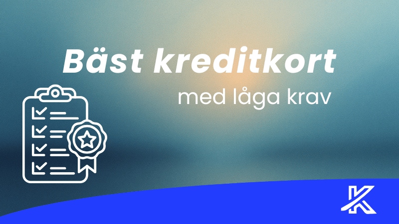 kreditkort dålig kreditvärdighet