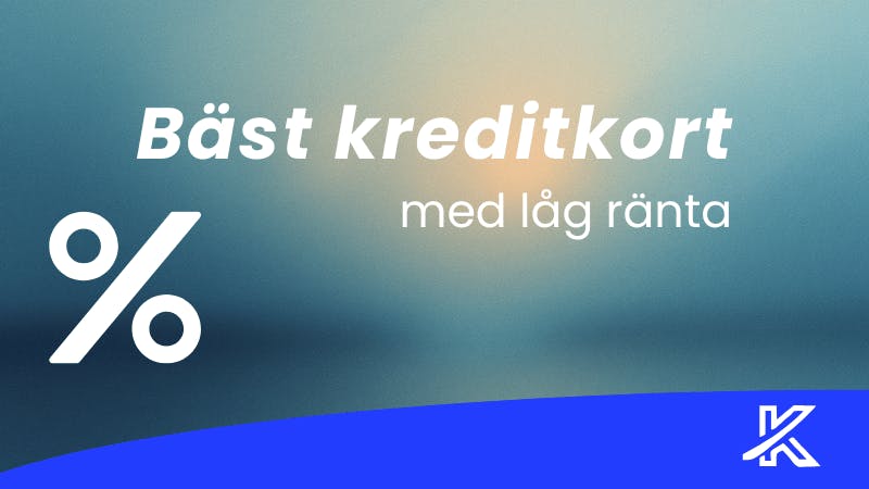 Kreditkort med låg ränta