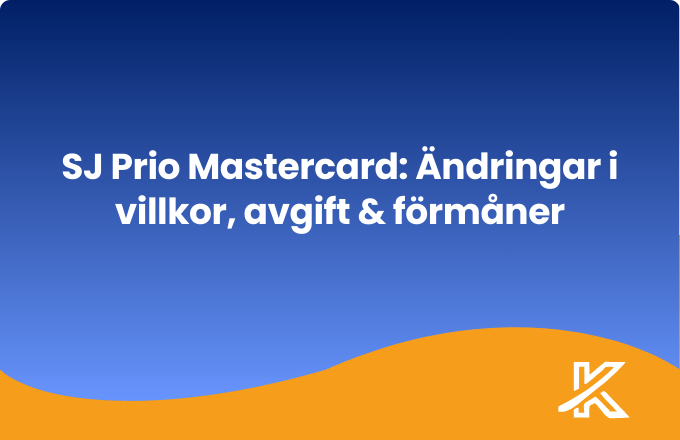 SJ Prio Mastercard förändringar