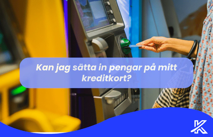 Sätt in kontanter kreditkort
