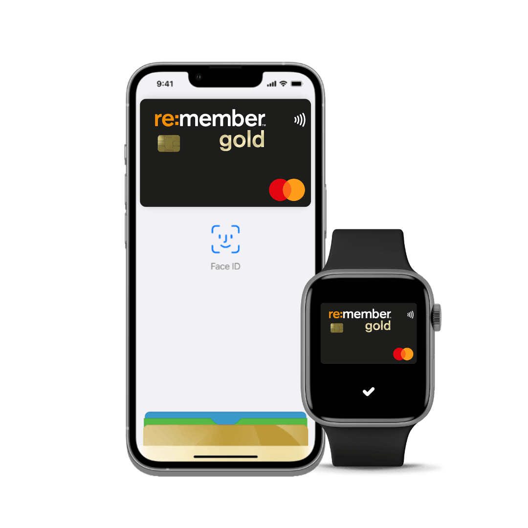 Re:member gold kan legges til i Apple Pay og Google Pay.