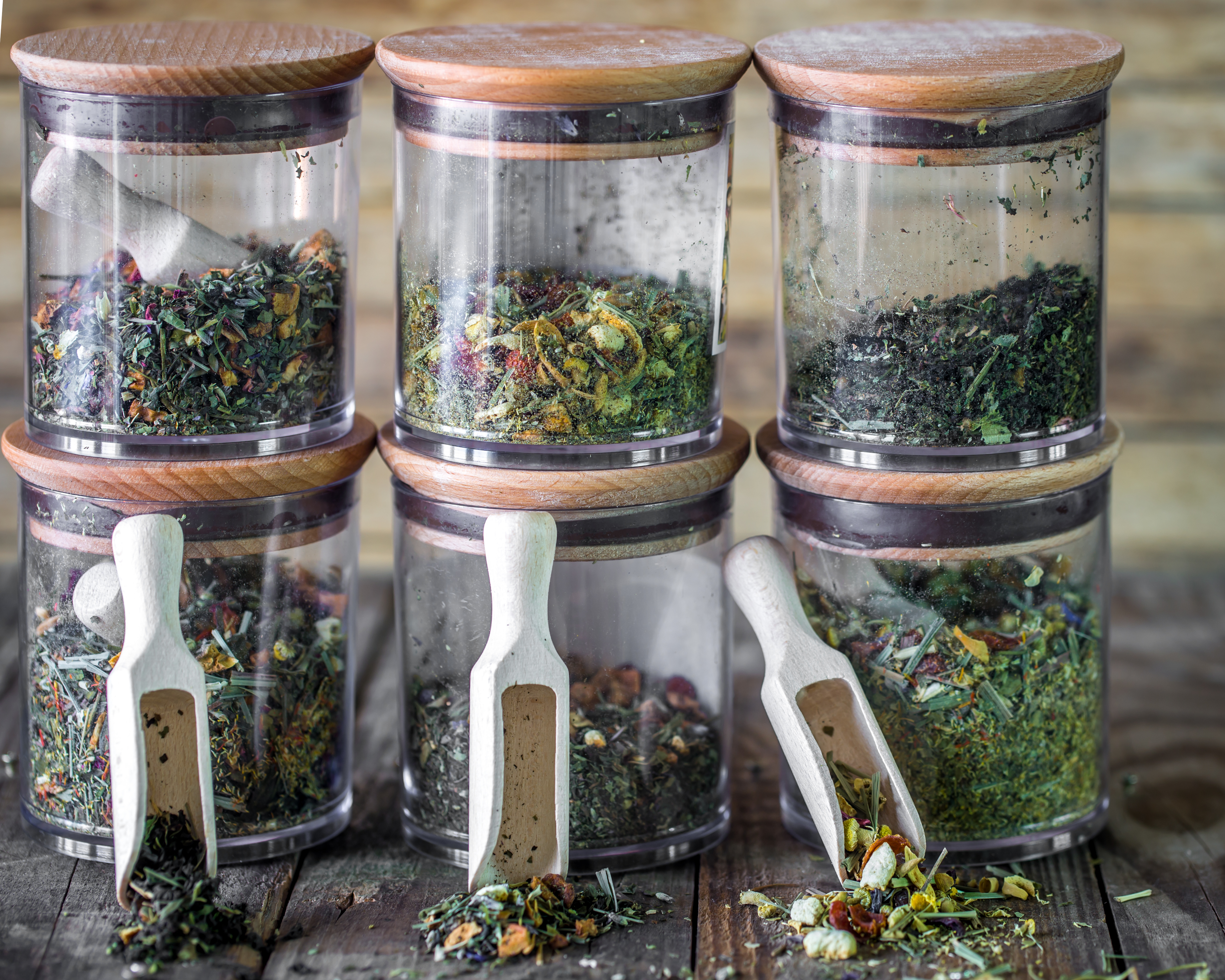 Pic of various tea samples