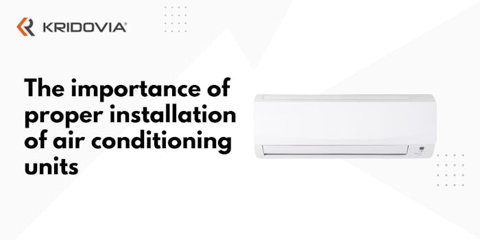 The importance of proper installation of air conditioning units - blog poster