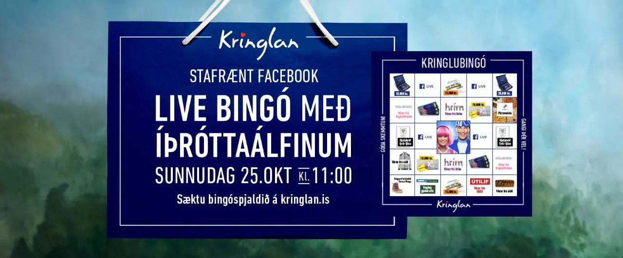 Stafrænt Facebook Live BINGÓ