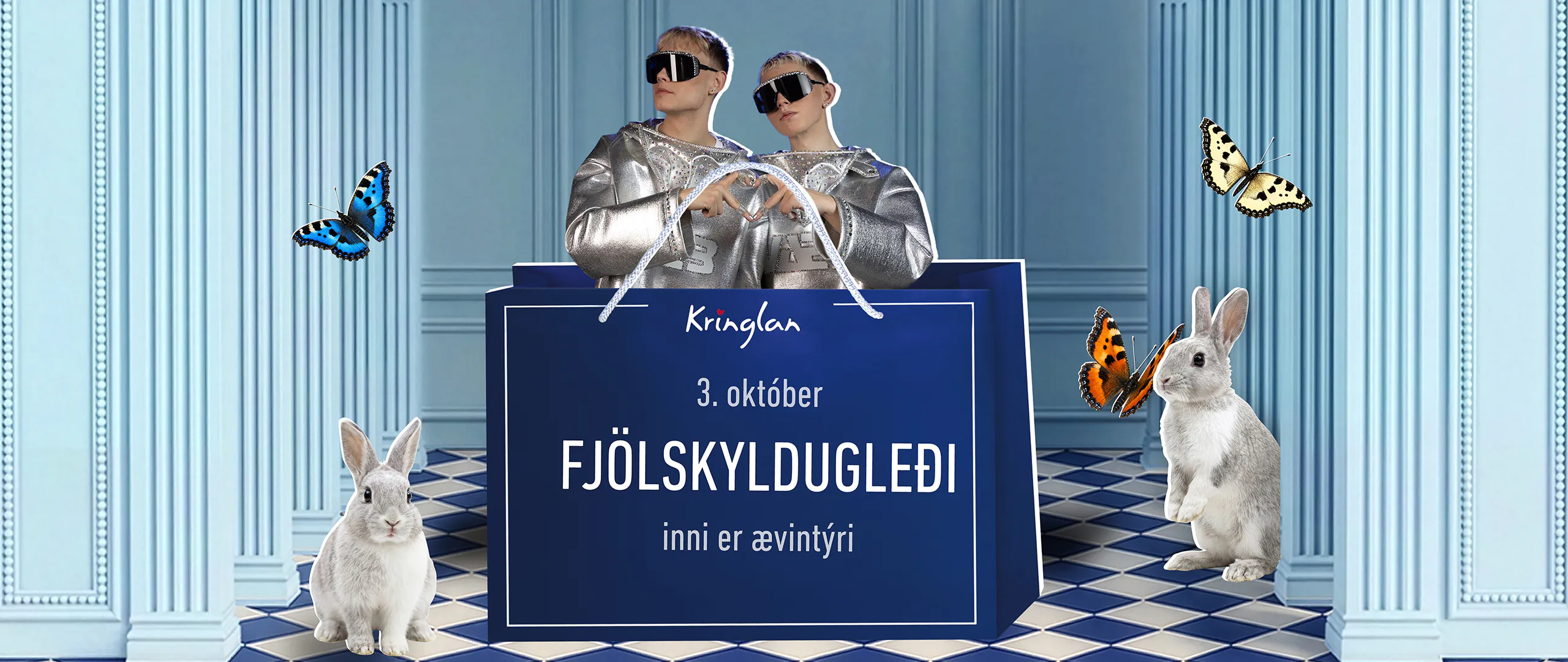 Það verður líf og fjör í Kringlunni á laugardaginn fyrir káta krakka!