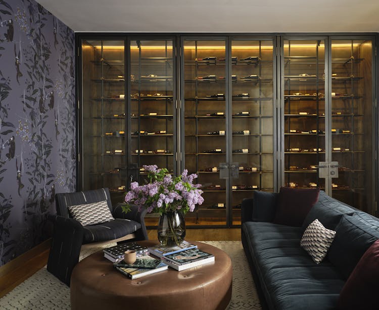 Kristen-Peña-Interiors-26th-Street-Home-Media-Room-Wine-Rack