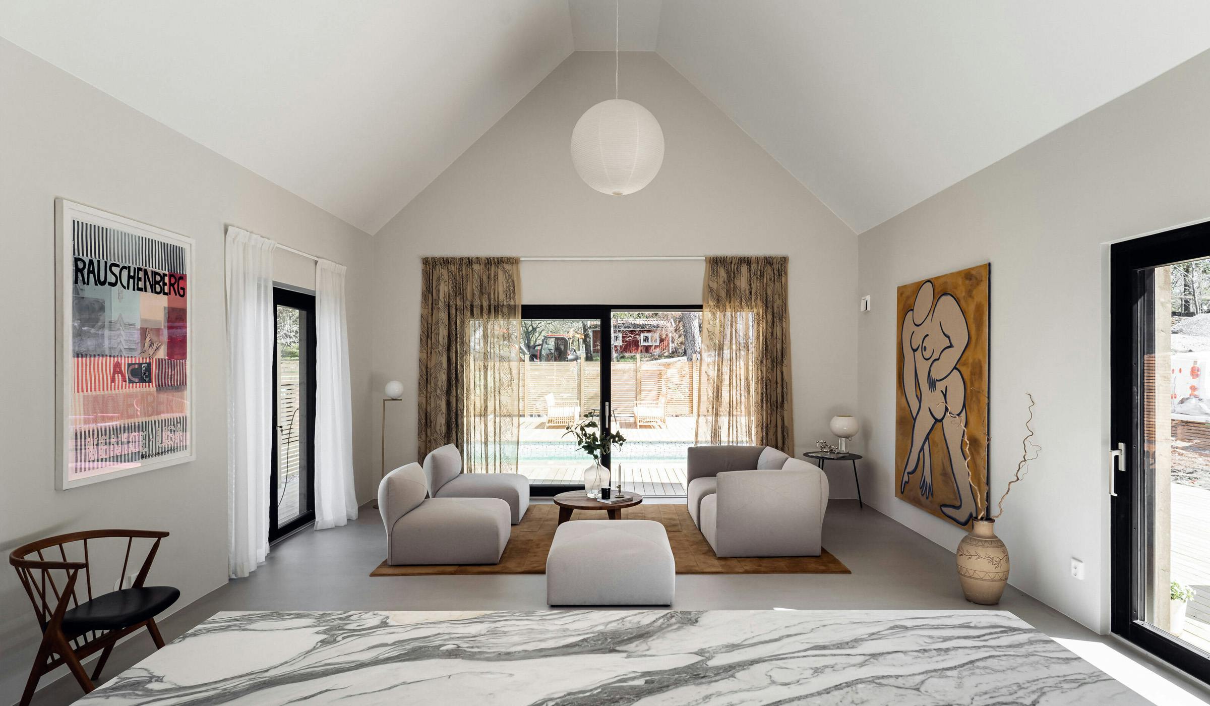 Minimalist Scandinavian living room