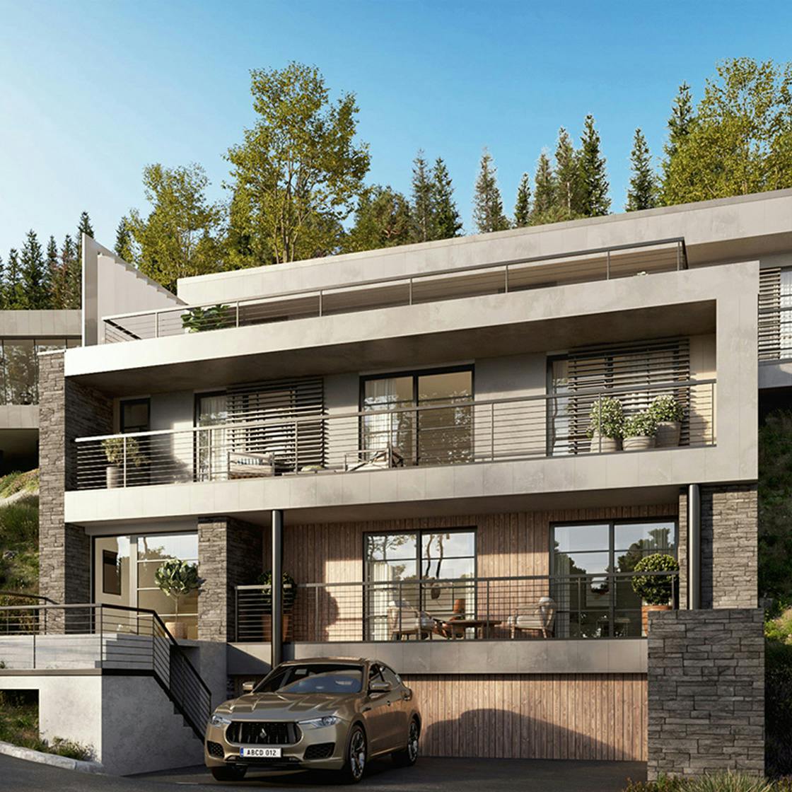 Aesthetic timber and natural stone elements