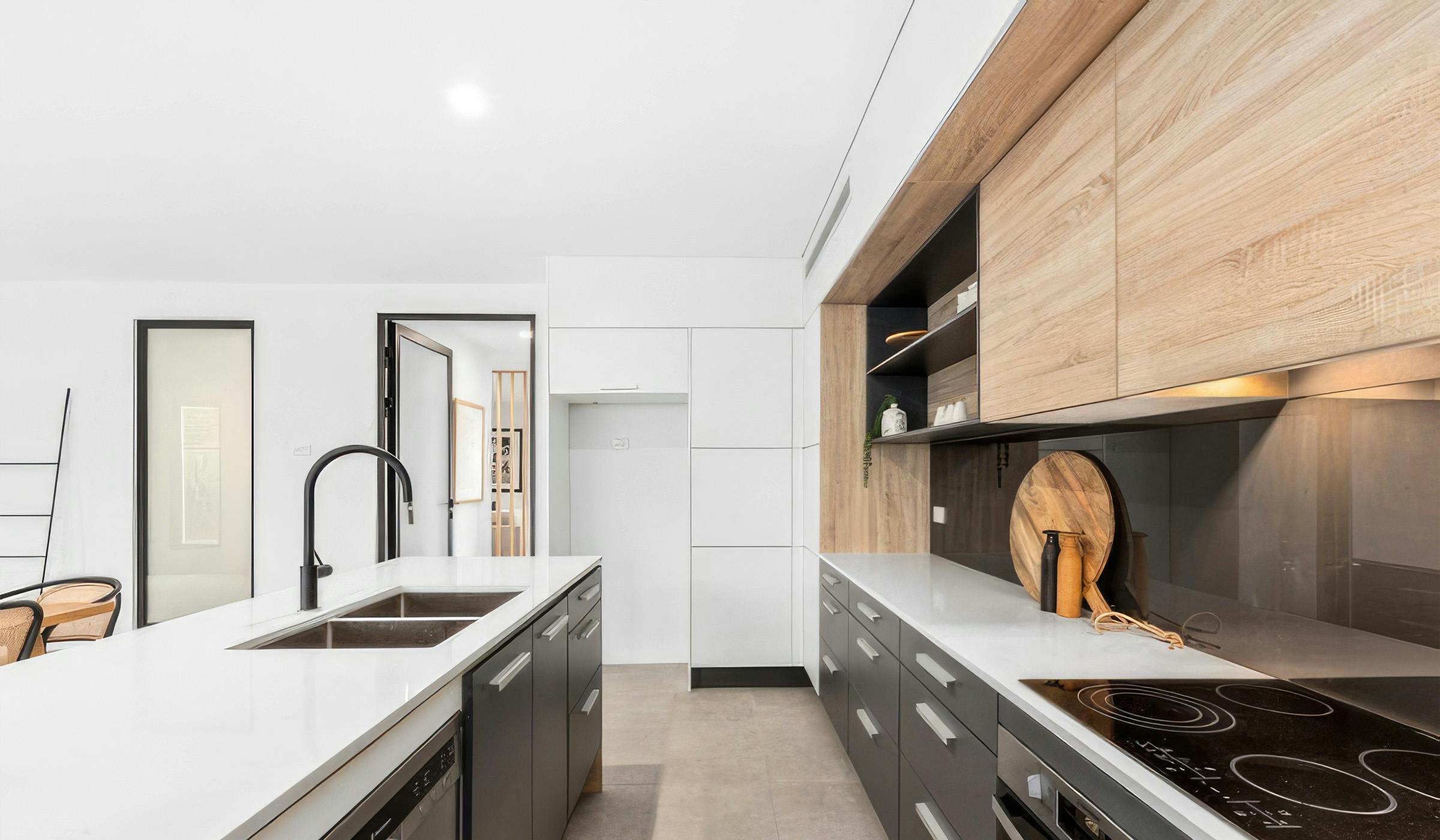 Simple kitchen with island