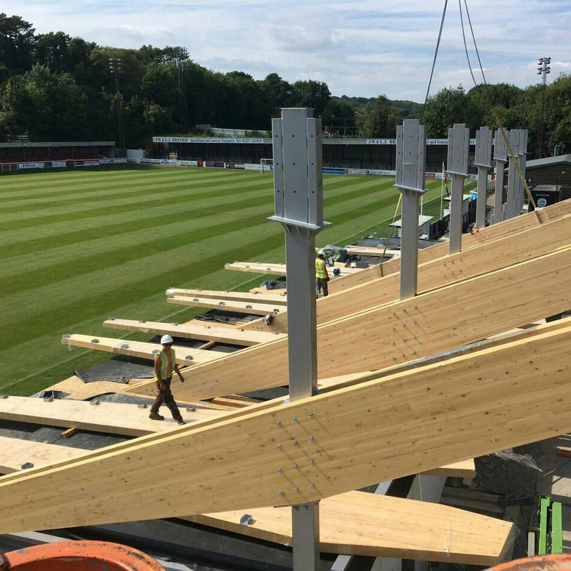 Dover Athletic Football Club Family Stand assembly