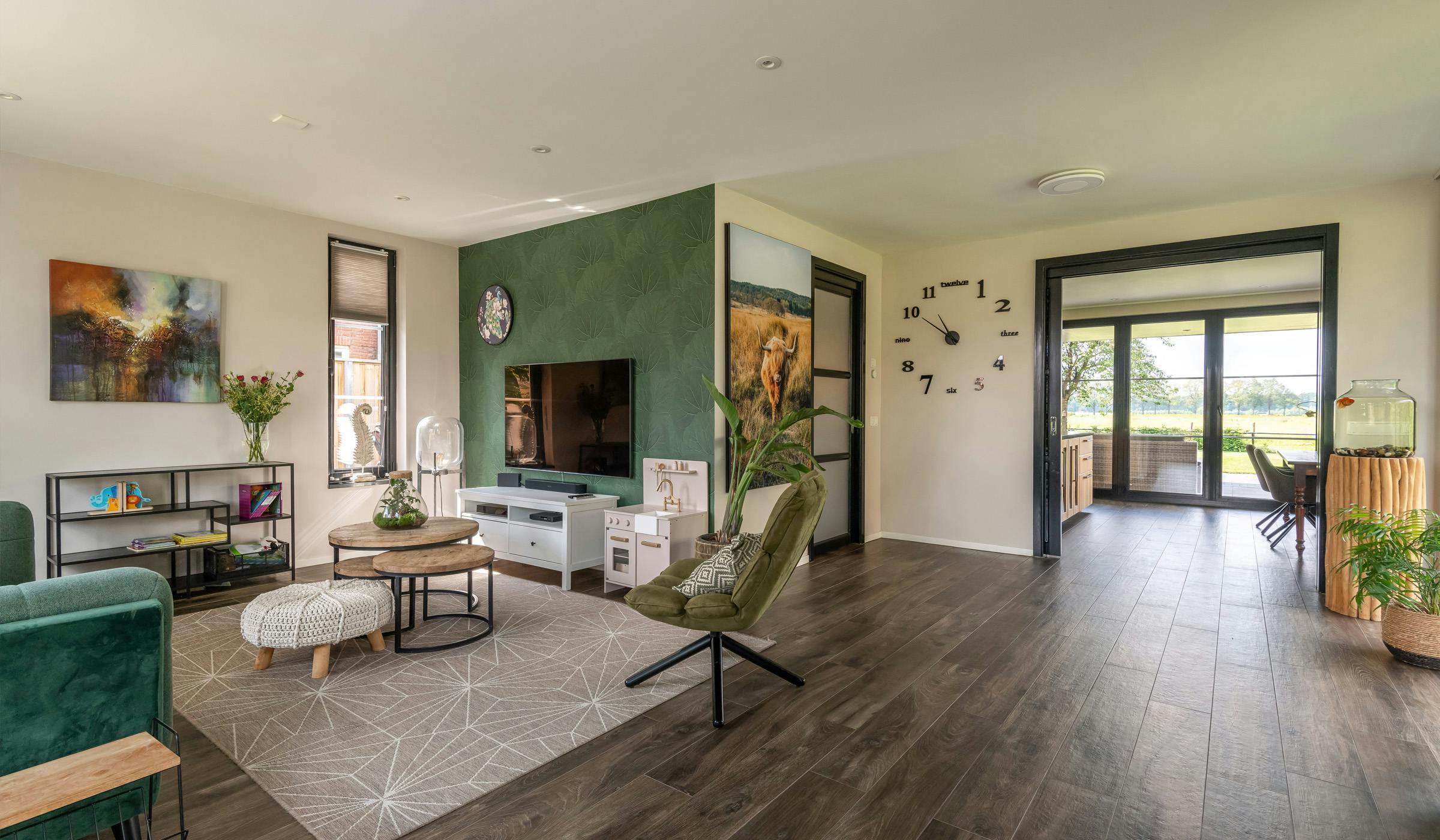 Open space living room