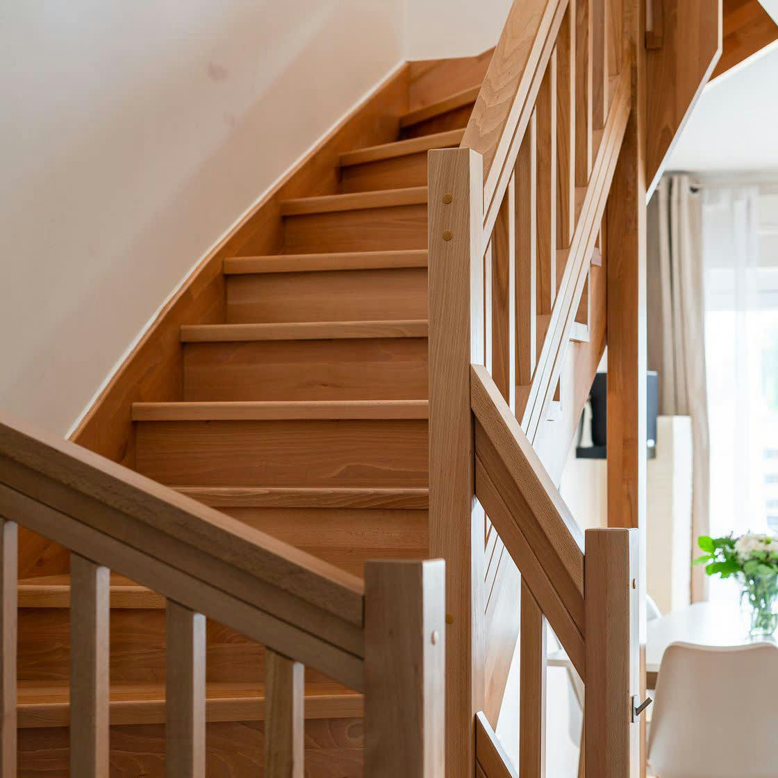 Wooden staircase design