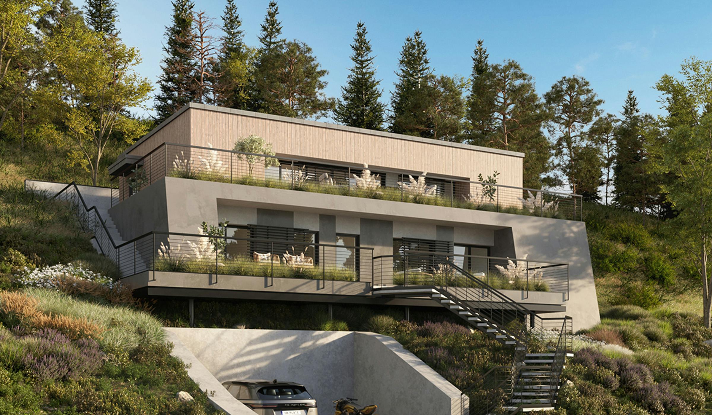Low-energy prefab house