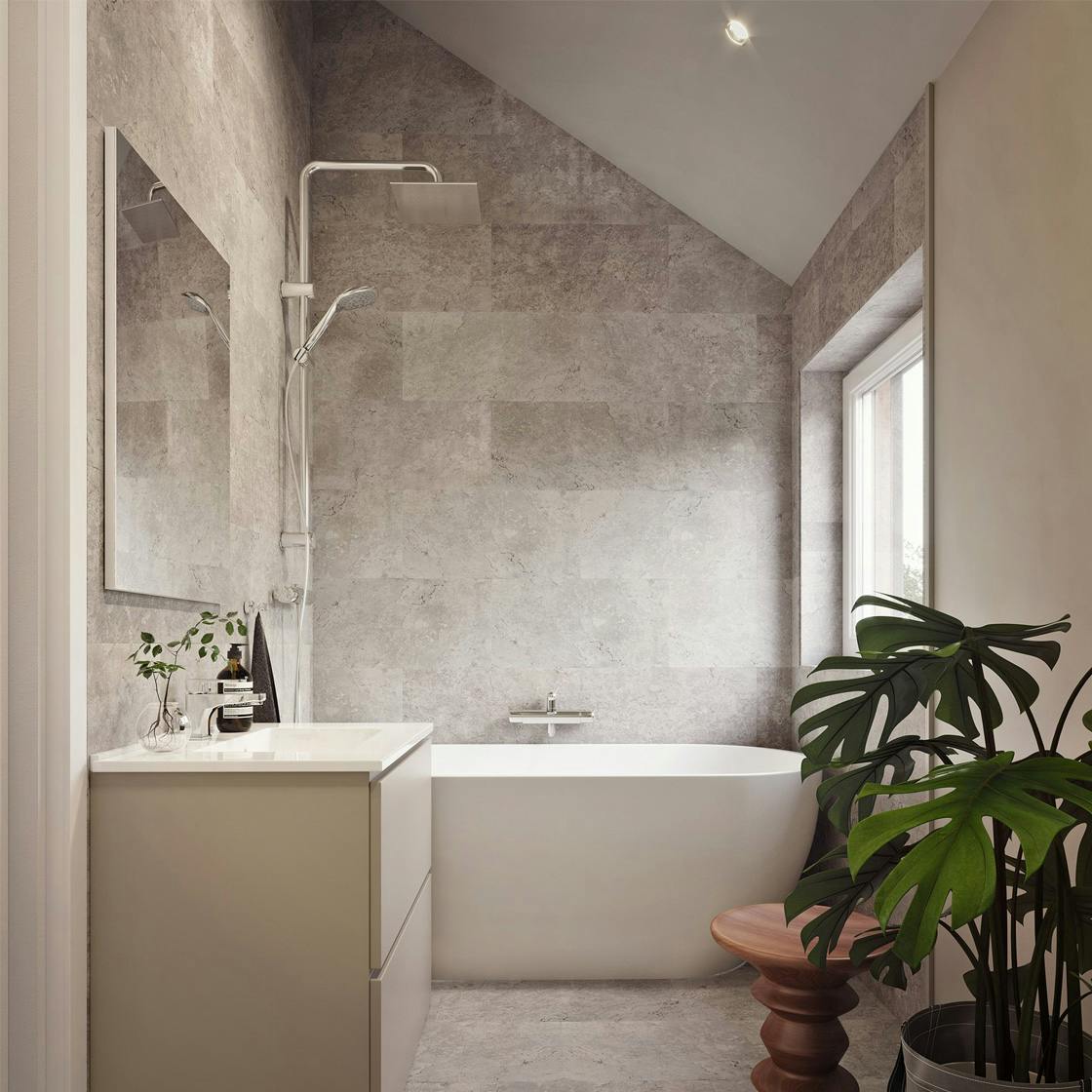 Beautiful simple bathroom