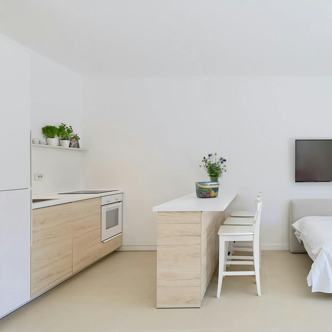 Kitchen in a high-end rental