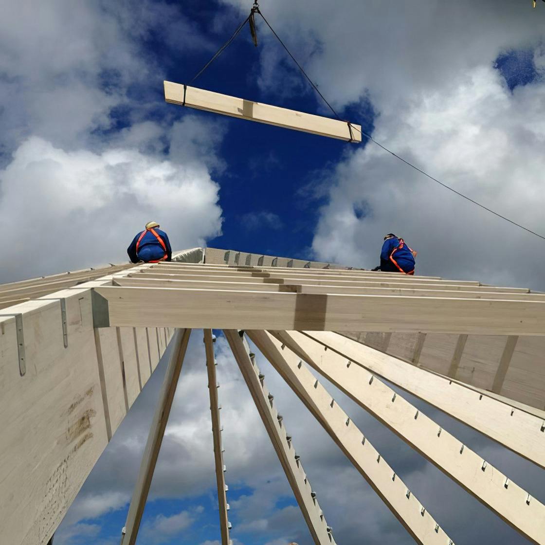 Laminated beams structure