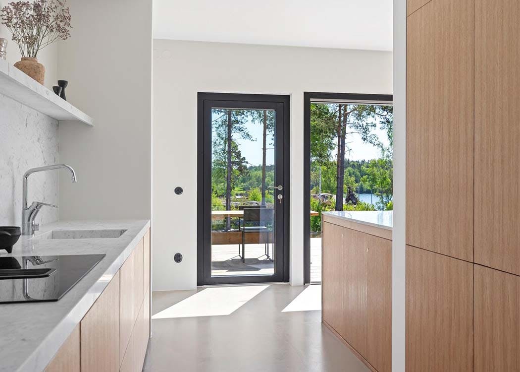 Glass exterior doors