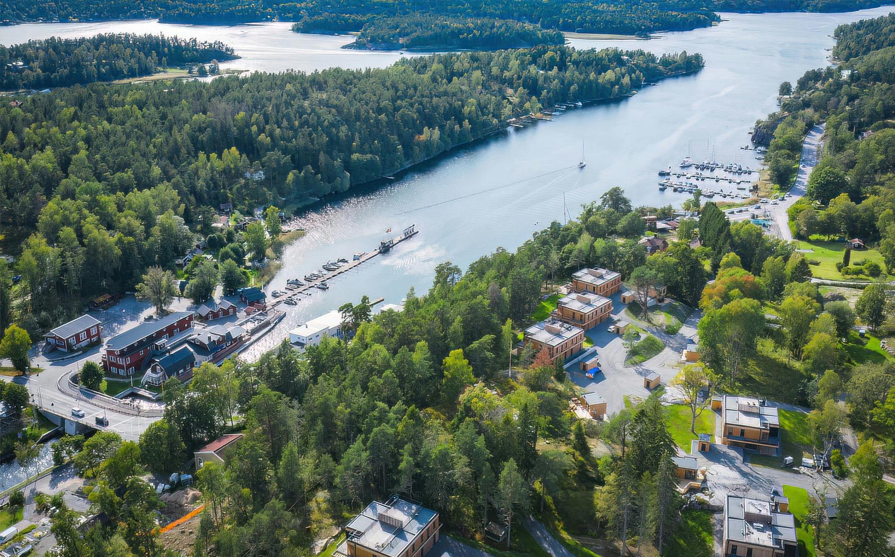 Aerial view of Strömma Archipelago by Krivaja