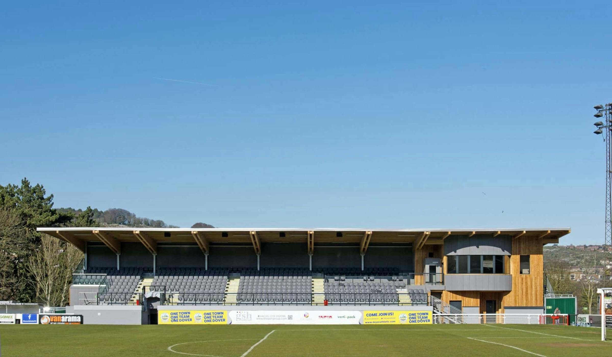 Dover Athletic Football Club prefabricated wood Family Stand