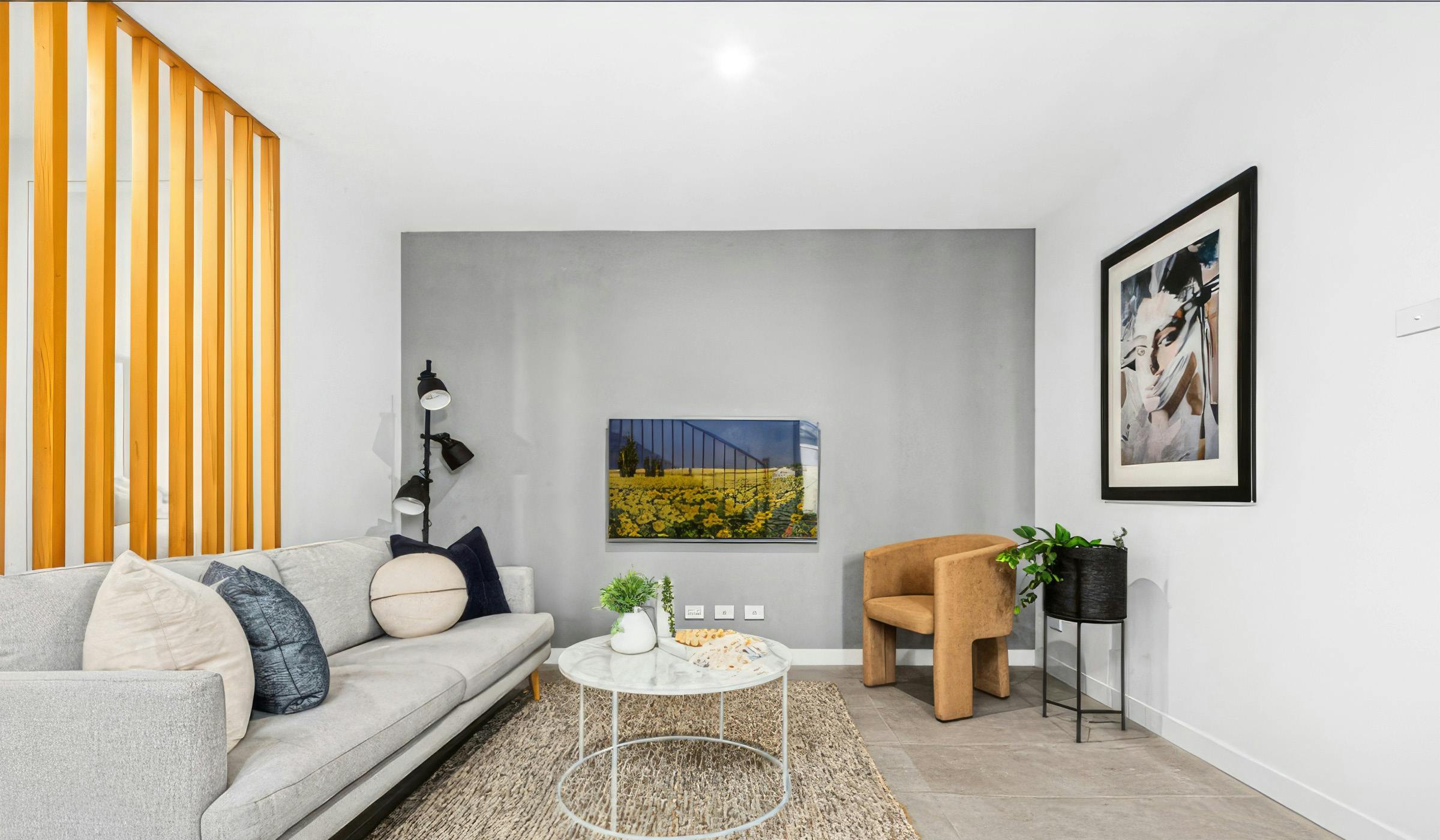 Modern minimalistic living room