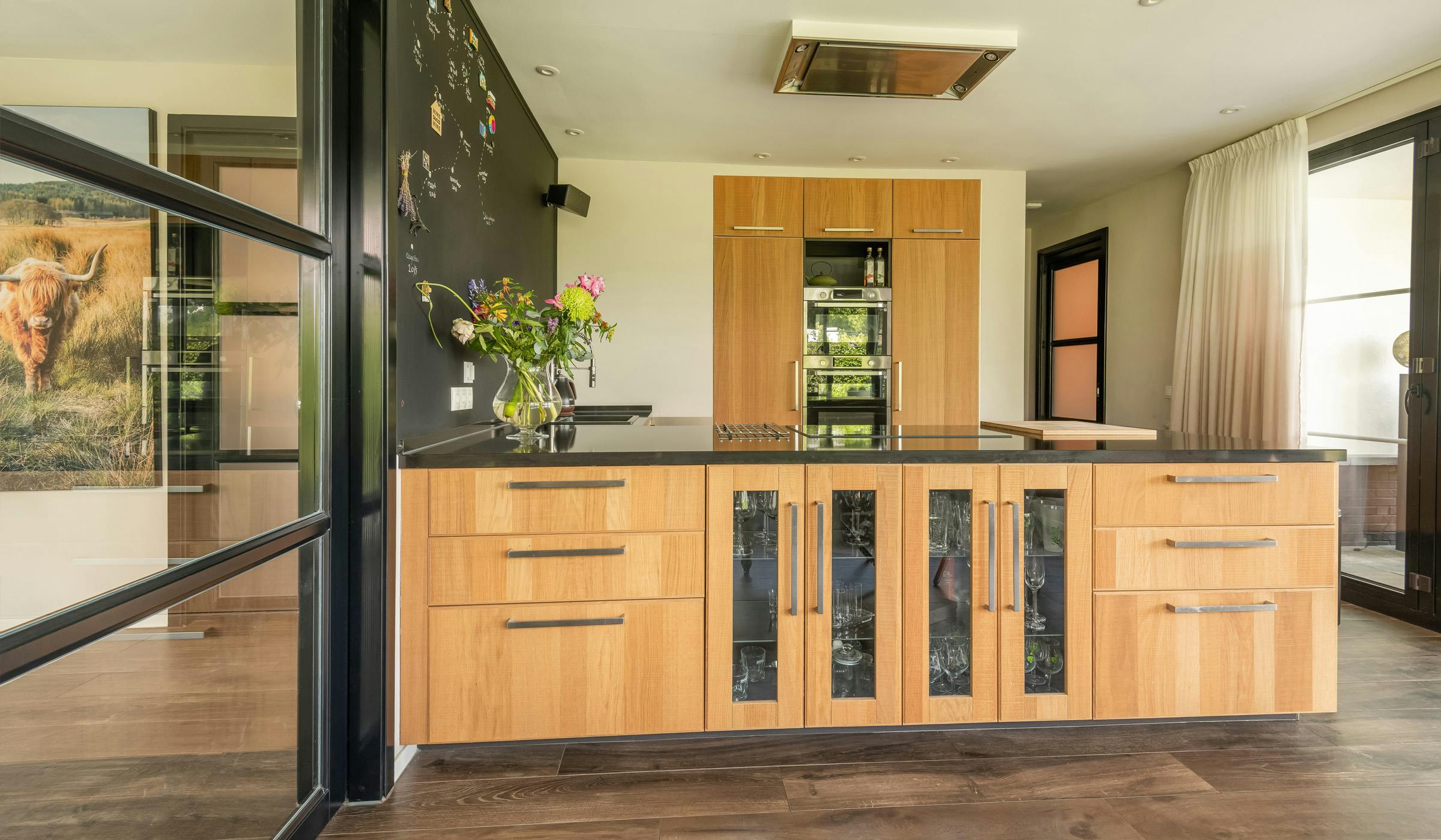 Wooden minimalist kitchen